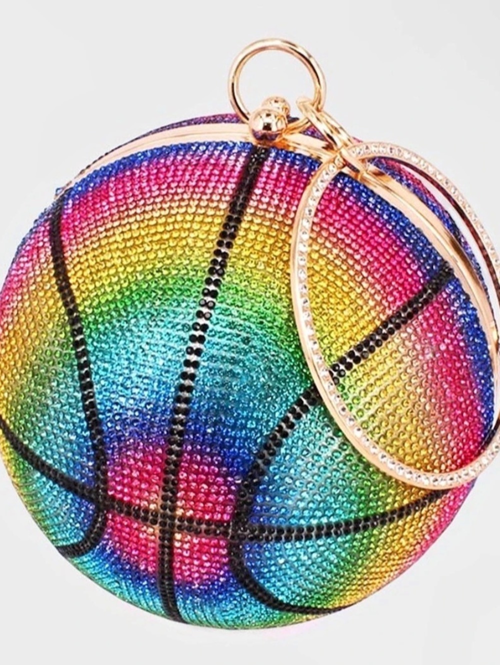 Like Dreams Dribble Rhinestone Basketball Multicolor